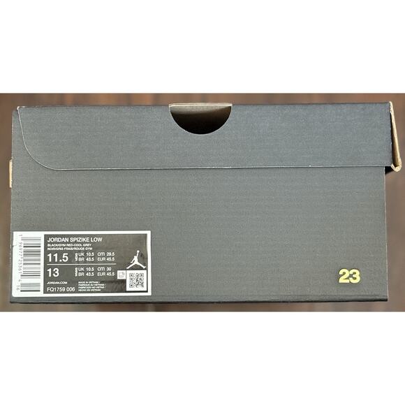 NEW Nike Air Jordan Spizike Low ‘Bred’ Black Gym Red FQ1759-006 Men\'s Size 11.5 main image 6